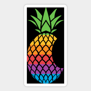 Pineapple Black Sticker